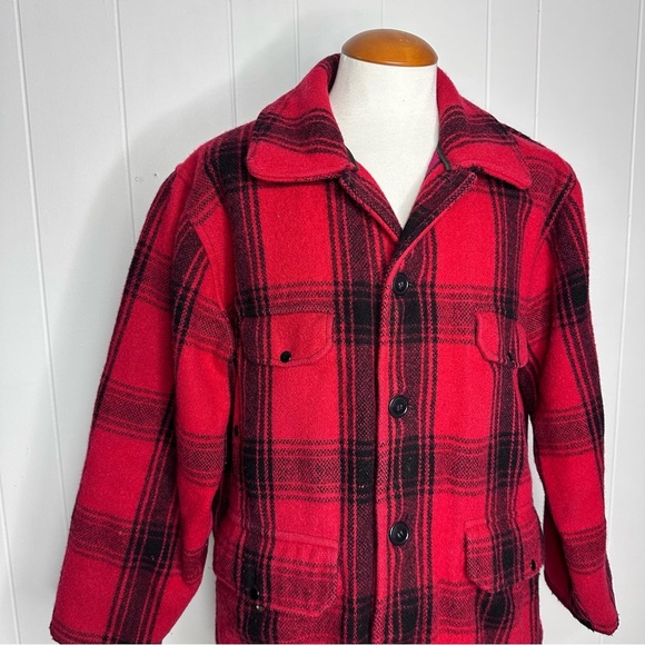 Johnson Woolen Mills Classic Button Wool Mackinaw Hunting Jacket - Picture 1 of 10